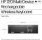 HP Keyboard membrane 720 Multi-Device Rechargeable, 109key, WL/BT, EN/UK, black