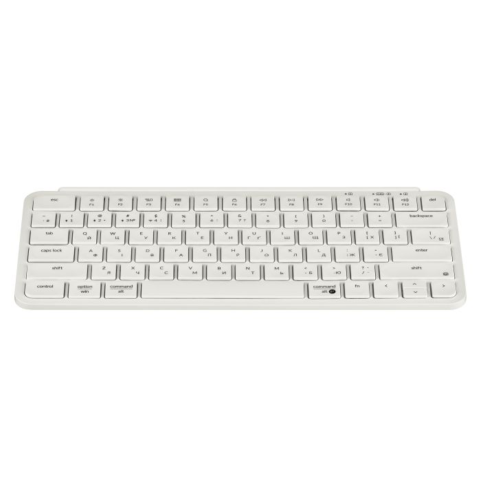Клавиатура мембраная Keychron B1 Pro, USB/WL/BT, ivory white