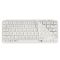 Клавиатура мембраная Keychron B1 Pro, USB/WL/BT, ivory white
