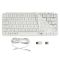 Клавиатура мембраная Keychron B1 Pro, USB/WL/BT, ivory white
