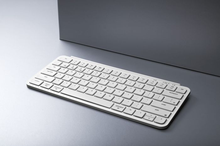 Клавиатура мембраная Keychron B1 Pro, USB/WL/BT, ivory white
