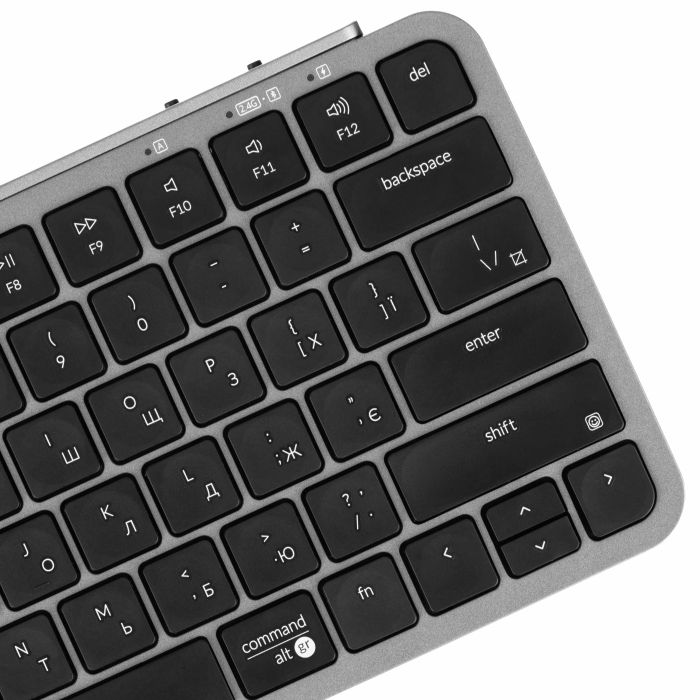 Клавіатура мембрана Keychron B1 Pro, USB/WL/BT, space gray
