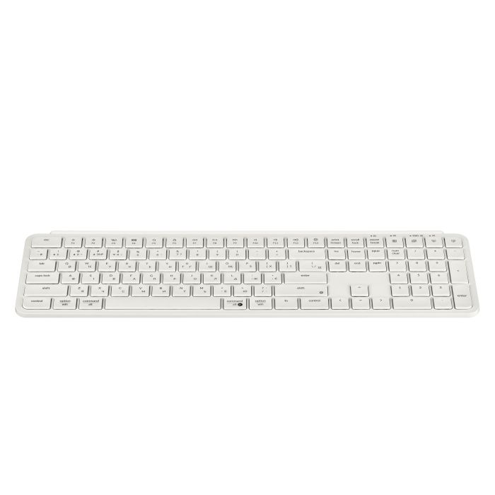 Membrane keyboard Keychron B6 Pro, USB/WL/BT, ivory white