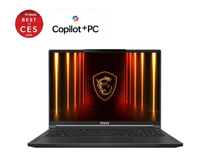 MSI Notebook Stealth A16 AI+ A3XWJG-084XUA 16" QHD+ OLED, AMD AI 9 HX 370, 32GB, F1TB, NVD5090-24, DOS, black