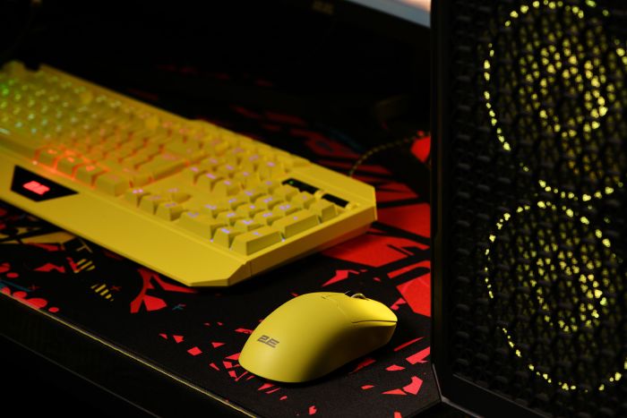 2E GAMING Mouse MG355 WL, USB-A/WL, yellow