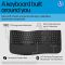 Клавиатура мембранная HP 680 Comfort Dual-Mode 111key, BT, EN/UK, чёрный