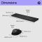 HP Combo keyboard and mouse 650, WL, EN/UK, black