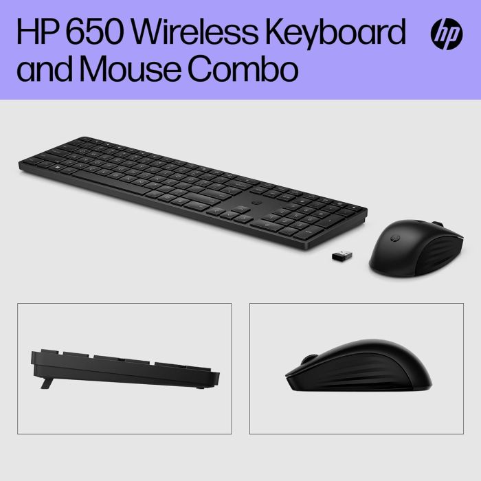 HP Combo keyboard and mouse 650, WL, EN/UK, black