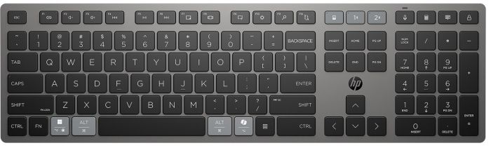 HP Combo keyboard and mouse 720 Multi-Device Rechargeable, BT, EN/UK, black