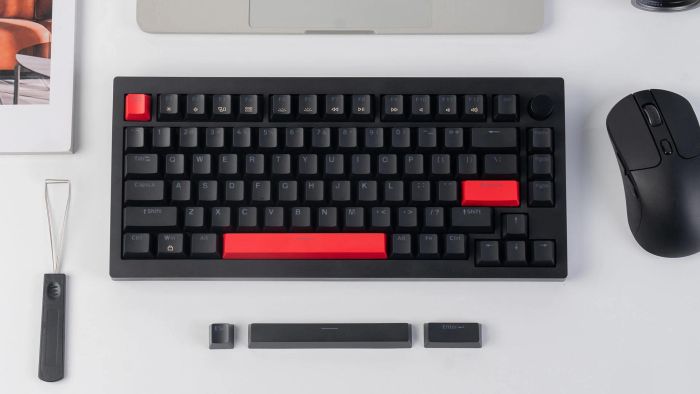 Mechanical keyboard Lemokey X4 84Key, Keychron Brown, USB-A, QMK/VIA, Hot-Swap, EN/UKR, RGB, чорний