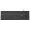 Клавиатура мембранная 2E KS405 104key, USB-A, EN/UK, чёрный