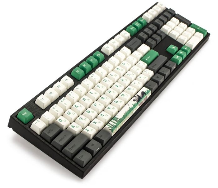 Клавіатура механічна Varmilo APT108 Panda R2, C-TK Red, WL/USB-A, ENG/UKR, White Led