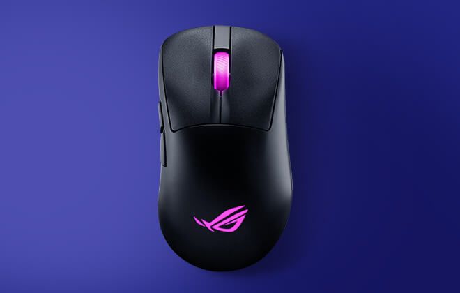ASUS Mouse ROG Keris II Origin, RGB, USB-A/WL/BT, black