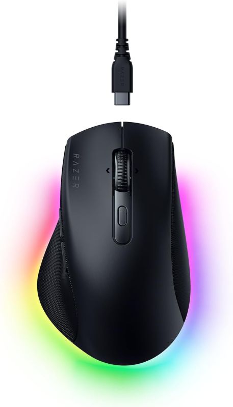 Razer Mouse Pro Click V2, RGB, USB-A/WL/BT, black