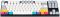 Клавіатура механічна Varmilo APT87 CMYK, C-TK Red, WL/USB-A, ENG/UKR, White Led