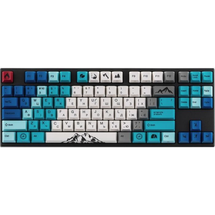 Клавіатура механічна Varmilo APG87 Summit R1, Daisy L, WL/USB-A, ENG/UKR, White Led