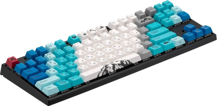 Клавиатура механическая Varmilo APG87 Summit R1, C-TK Red, WL/USB-A, White Led