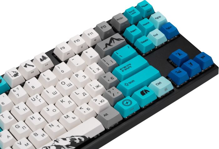 Клавиатура механическая Varmilo APG87 Summit R1, C-TK Brown, WL/USB-A, White Led