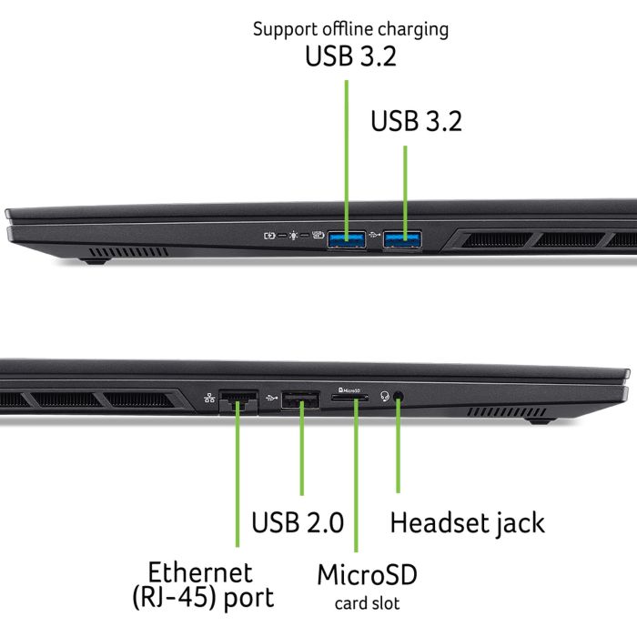 Ноутбук Acer Nitro 16S AN16S-61 16" WQXGA IPS, AMD R7-350, 32GB, F1TB, NVD5070-8, Lin, черный