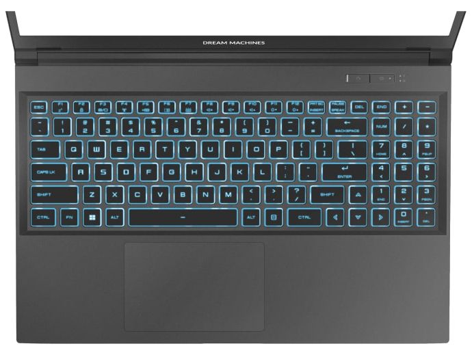 Ноутбук Dream Machines RG4050-15 15.6FHD IPS, Intel i7-13620H, 32GB, F1TB, NVD4050-6, DOS, чорний