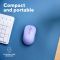 Мышь Trust Yvi+ Compact Multi-Device, WL/BT/USB-A, фіолетовий