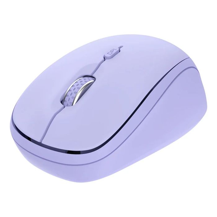 Мышь Trust Yvi+ Compact Multi-Device, WL/BT/USB-A, фіолетовий