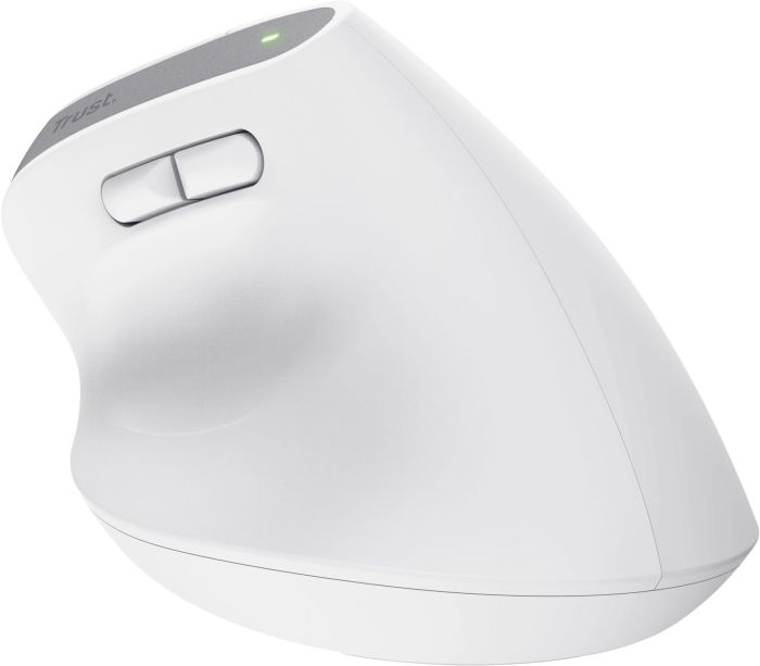 Миша Trust Bayo+ Multidevice Ergonomic, BT/WL/USB-A, біла
