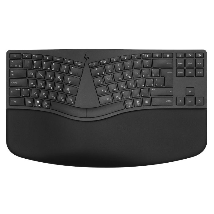 HP Keyboard membrane 960 BLK Ergonomic split-zone, 112key, BT, EN/UK, black