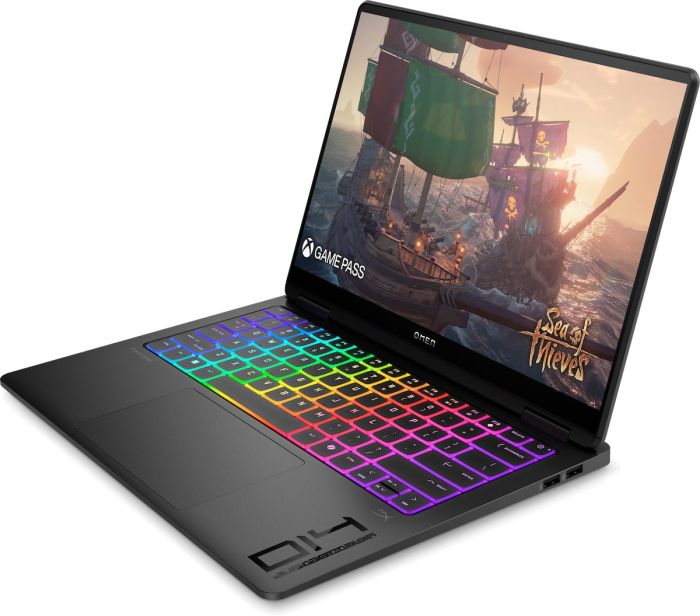 Ноутбук HP OMEN Transcend 14-fb1009ua 14" 3K OLED, Intel U7-255H, 32GB, F1TB, NVD5060-8, DOS, черный