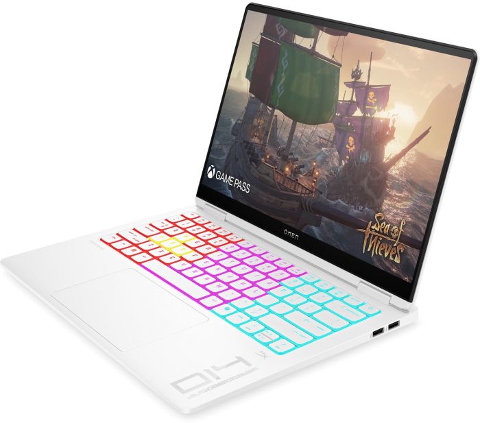 HP Notebook OMEN Transcend 14-fb1008ua 14" 3K OLED, Intel U7-255H, 32GB, F1TB, NVD5060-8, DOS, white