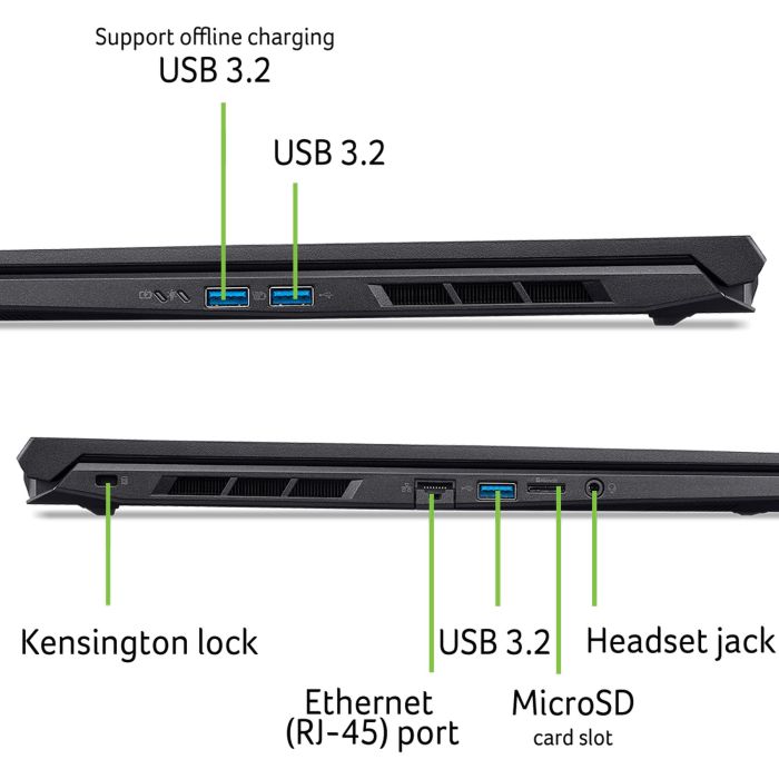 Ноутбук Acer Nitro V 16 ANV16-72 16" WQXGA IPS, Intel 9-270H, 32GB, F1TB, NVD5070-8, Lin, черный