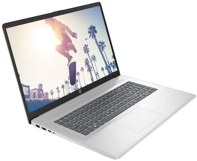 Ноутбук HP 17-cn4041ua 17.3" FHD IPS AG, Intel 7-150U, 16GB, F512GB, UMA, DOS, серебристый