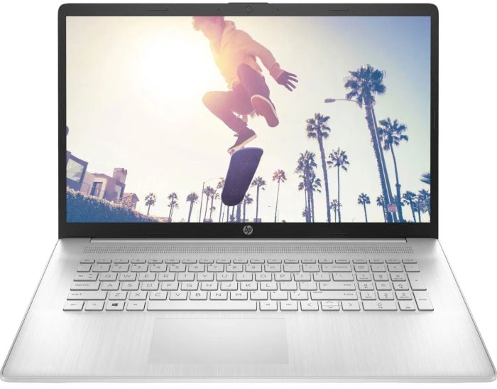 HP Notebook 17-cp3017ua 17.3" FHD IPS AG, AMD R7-7730U, 16GB, F1TB, UMA, DOS, silver
