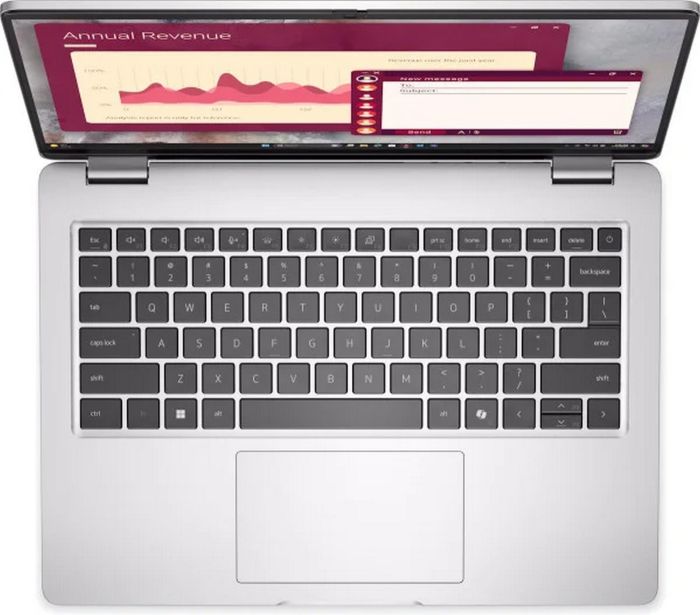 Ноутбук Dell Pro 14 14" FHD+ AG, Intel U5-235U, 16GB, F512GB, UMA, Win11P, сріблястий, US клавіатура