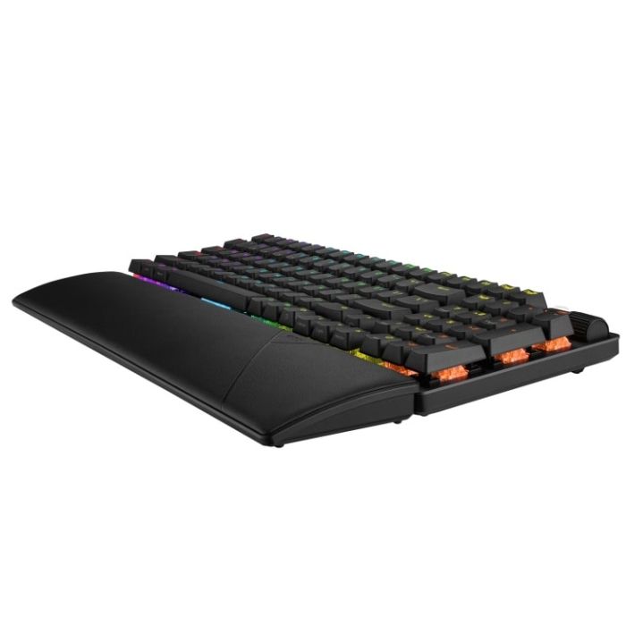 Клавиатура механическая ASUS ROG Strix Scope II, 96key, NX Snow, USB-A/WL/BT, EN/UK, RGB, чёрный