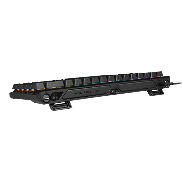 Клавиатура механическая ASUS ROG Falchion Ace HFX, 68key, HFX Magnetic Switches, USB-A, EN/UK, RGB, чёрный