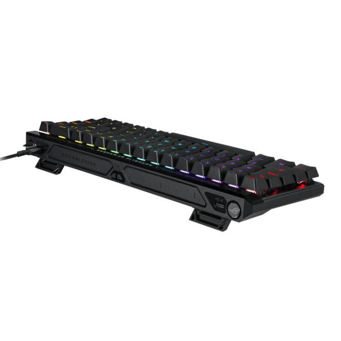 Клавиатура механическая ASUS ROG Falchion Ace HFX, 68key, HFX Magnetic Switches, USB-A, EN/UK, RGB, чёрный
