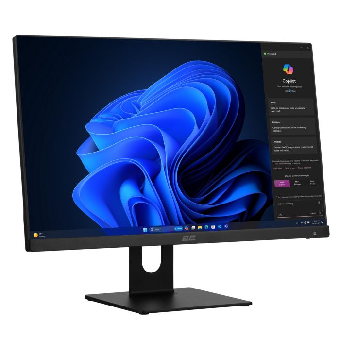 Комп'ютер персональний моноблок 2E Rational K6 23.8" FHD IPS Intel i3-12100, 16Gb, F256GB, UMA, H610, K6.610, 120W, Win11PE, чорний