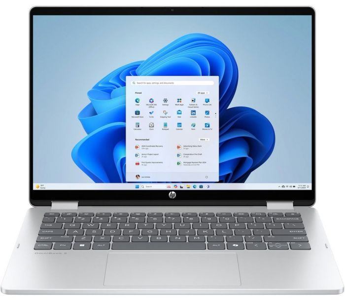 HP Notebook OmniBook 5 Flip x360 14" WUXGA IPS Touch, Intel 7-150U, 24GB, F1TB, UMA, Win11, silver