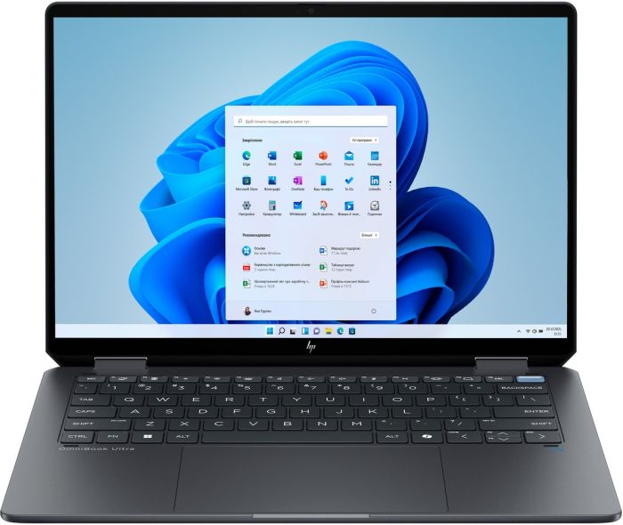 HP Notebook OmniBook Ultra Flip x360 14" 2.8K OLED Touch, Intel U7-256V, 16GB, F512GB, UMA, Win11, gray