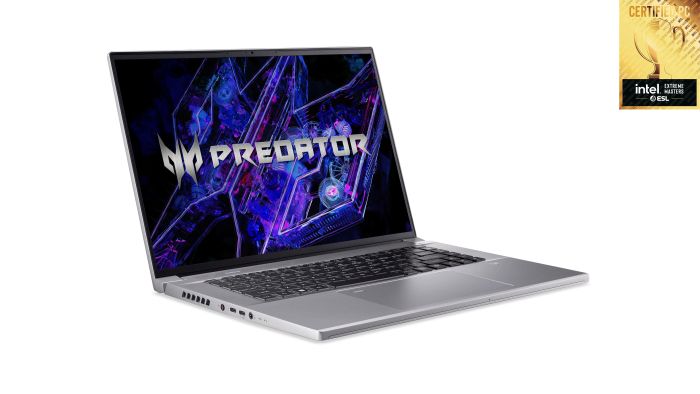 Acer Notebook Predator Triton Neo 16 PTN16-51 16" WQXGA, Intel U7-155H, 32GB, F1TB, NVD4060-8, Lin, silver