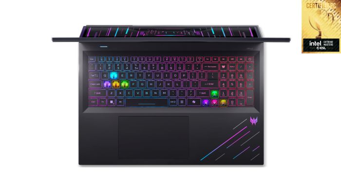 Acer Notebook Predator Helios 18 PH18-73 18" WQUXGA IPS, Intel U9-275HX, 192GB, F5TB, NVD5090-24, Win11P, black