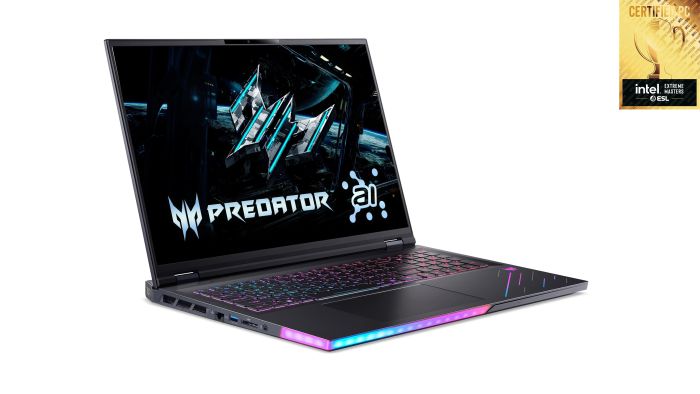 Ноутбук Acer Predator Helios 18 PH18-73 18" WQUXGA IPS, Intel U9-275HX, 96GB, F4TB, NVD5090-24, Win11P, черный