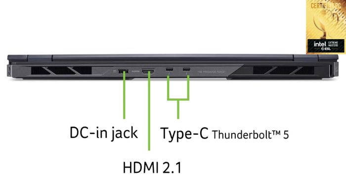 Acer Notebook Predator Helios 18 PH18-73 18" WQUXGA IPS, Intel U9-275HX, 64GB, F2TB, NVD5090-24, Lin, black