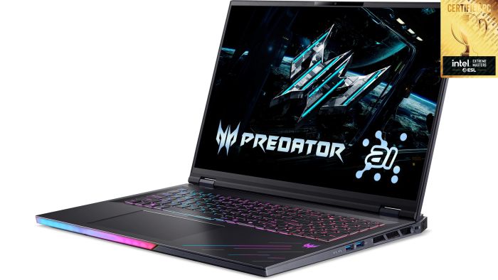 Acer Notebook Predator Helios 18 PH18-73 18" WQXGA IPS, Intel U9-275HX, 64GB, F2TB, NVD5080-16, Lin, black