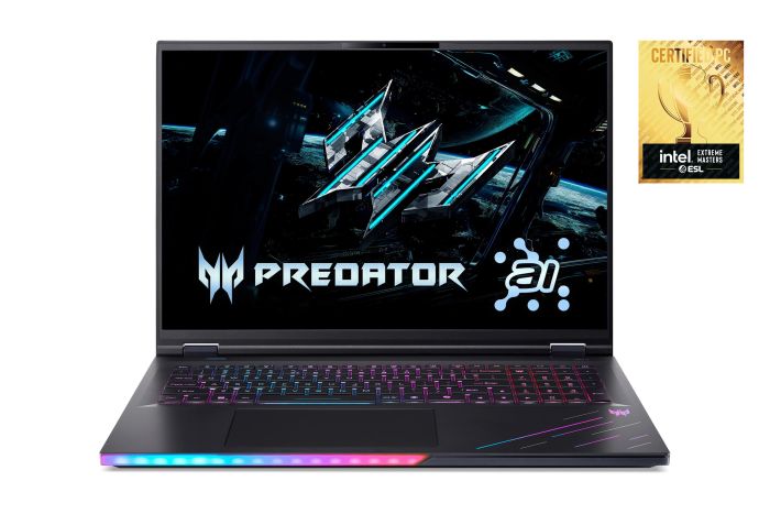 Ноутбук Acer Predator Helios 18 PH18-73 18" WQXGA IPS, Intel U9-275HX, 32GB, F1TB, NVD5080-16, Lin, черный