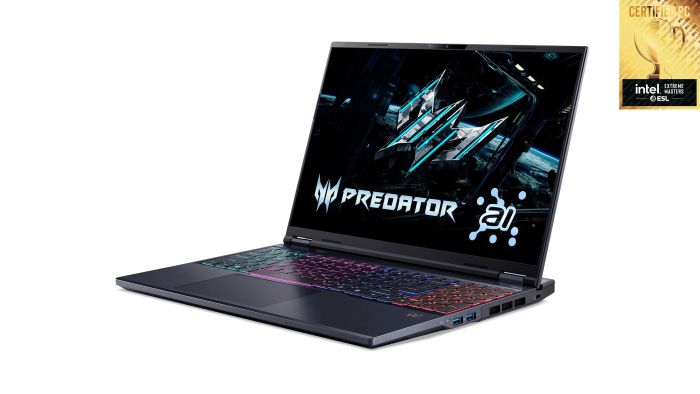 Ноутбук Acer Predator Helios Neo 16 PHN16-73 16" WQXGA, Intel U9-275HX, 64GB, F1TB+1TB, NVD5070Ti-12, Win11