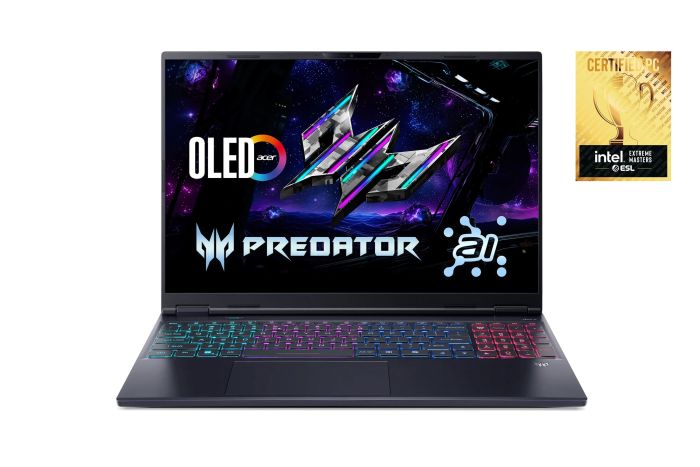 Ноутбук Acer Predator Helios Neo 16S PHN16S-71 16" OLED, Intel U9-275HX, 32GB, F1TB, NVD5070-8, Lin, чорний