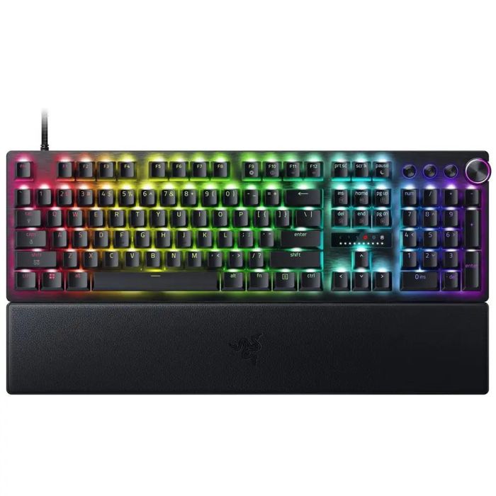 Клавіатура механічна Razer Huntsman V3 Pro 8KHz, 104key, Analog Optical Switch Gen-2, USB-A, EN, RGB, чорний