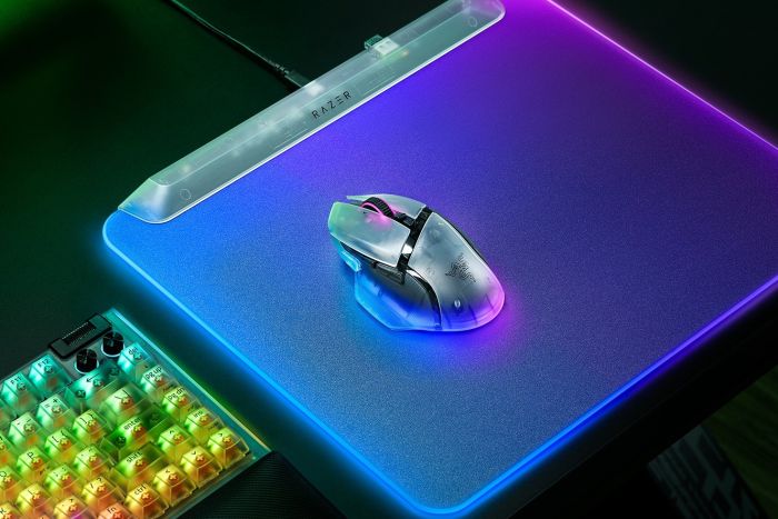 Razer Mouse Basilisk V3 Pro 35K, RGB, USB-A/WL/BT, Phantom White Ed.